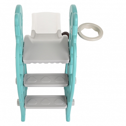 Горка Зубастик с баскет.кольцом Green/Зеленый,133*54,5*71h