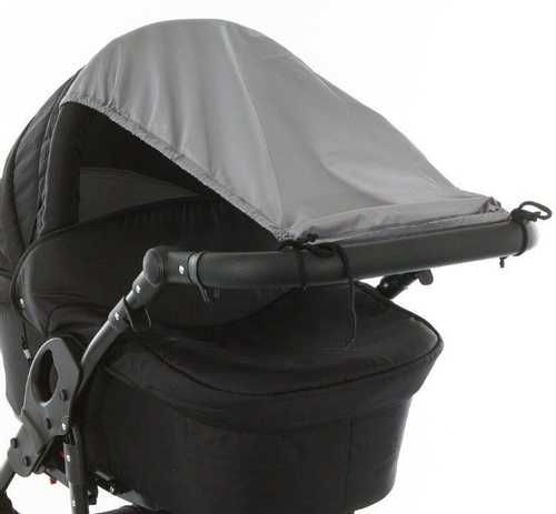 Защитный козырёк для коляски, ПВХ, цвет серый   БК-153