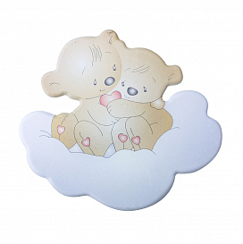 Декоративная накладка Мишки на облаке