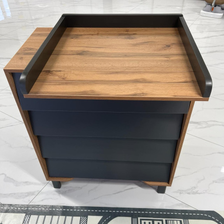 Комод Eva Moon Grey/Бук