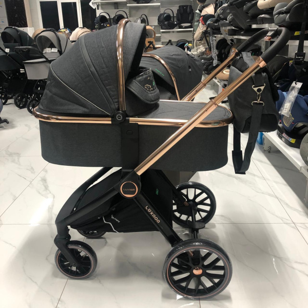 Коляска 2в1 Luxmom 788 Темно-серый