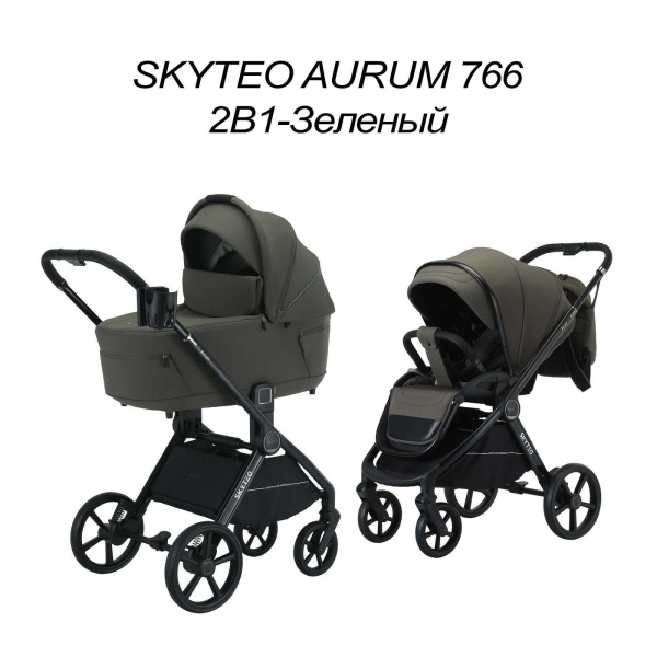Коляска 3в1 SkyTeo Aurum 766 Зеленый