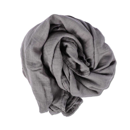 Муслиновая пеленка 120*120, темно-серый