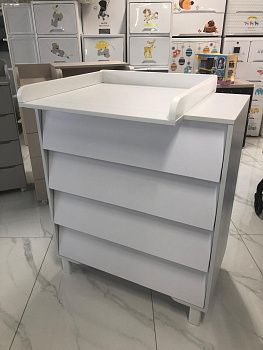 Комод Eva Белый 80*45*100 см