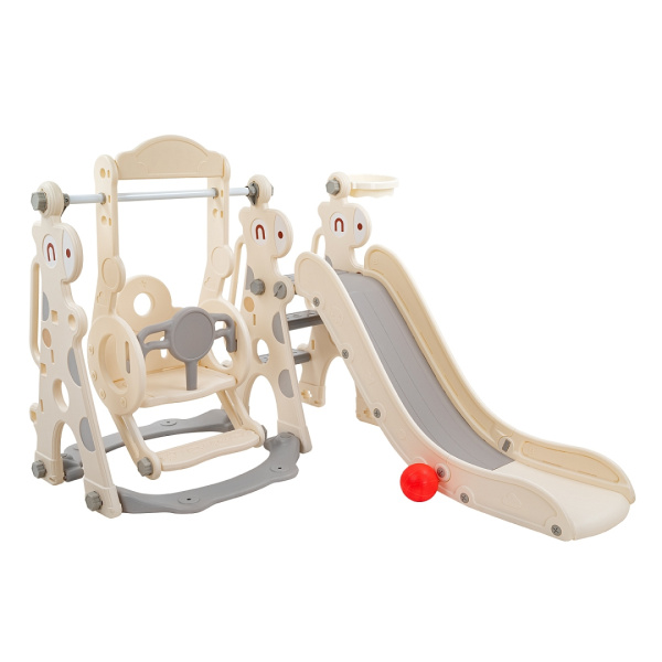 Горка-комплекс Дамми (горка, качели, баскет. кольцо) Biege