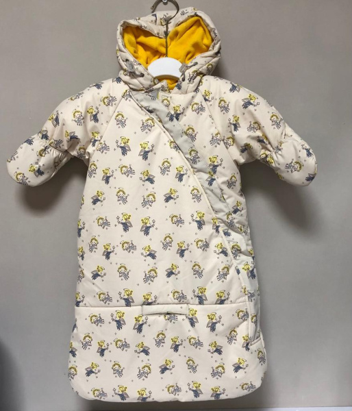 Комбинезон-мешок для новорожденного PicCo Зима М19О003 Желтый