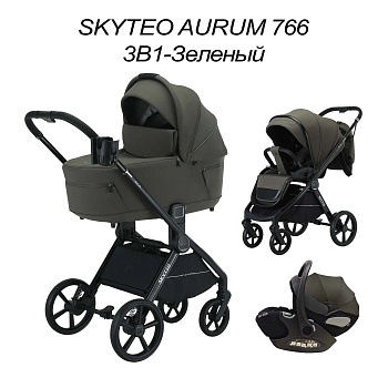Коляска 3в1 SkyTeo Aurum 766 Зеленый