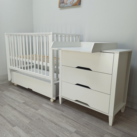 Комод Incanto Hollie 800/3 Белый Снежный