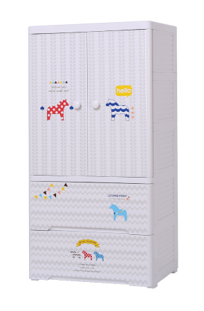 Комод пластиковый Пони, 5 секций, полки, SG01С35
