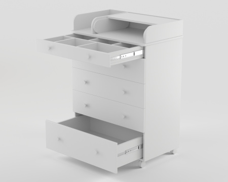 Комод Ecco Molen c доводчиками Белый