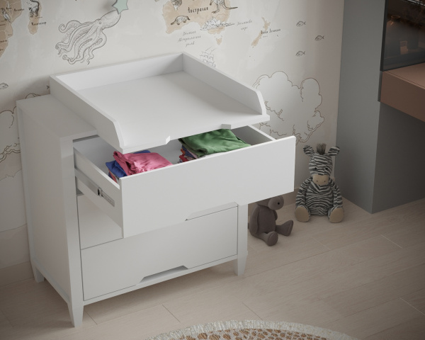 Комод Incanto Hollie 800/3 Белый Снежный