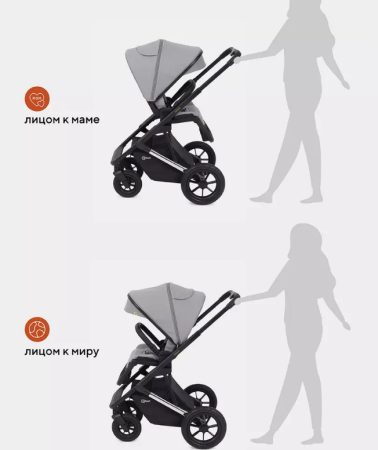 Коляска 2в1 Rant Axiom Grey