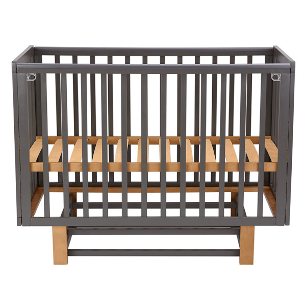 Кровать детская Polini kids Simple 341 с маятником, графит - дуб крафт золотой