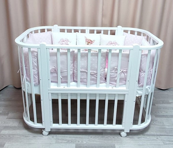 Кровать Nuvola LUX Белый, стойки белые