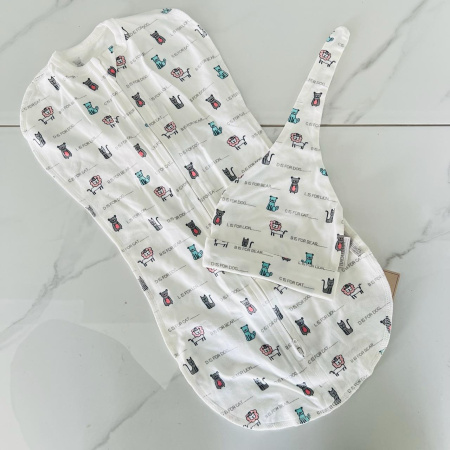 Пеленка кокон + шапочка для новорожденного