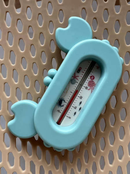 Термометр для воды Крабик Голубой