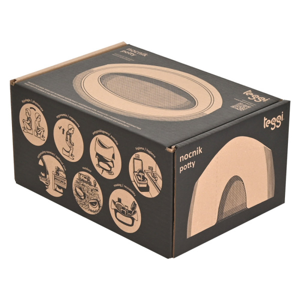 Горшок детский Teggi Серый/Белый