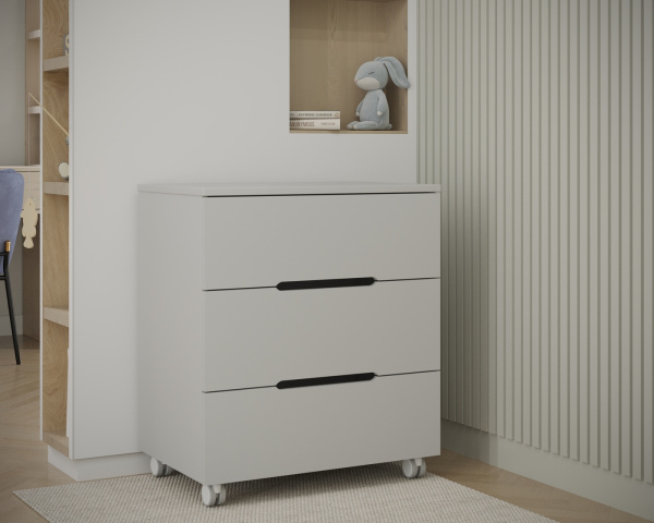 Комод Incanto Anniken Ecco 800/3 Серый-Белый