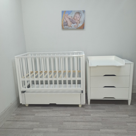 Комод Incanto Hollie 800/3 Белый Снежный