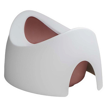 Горшок детский Teggi Белый/Розовый