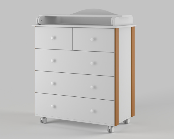 Комод Incanto Nuvola Lux 80/5 Белый/Бук