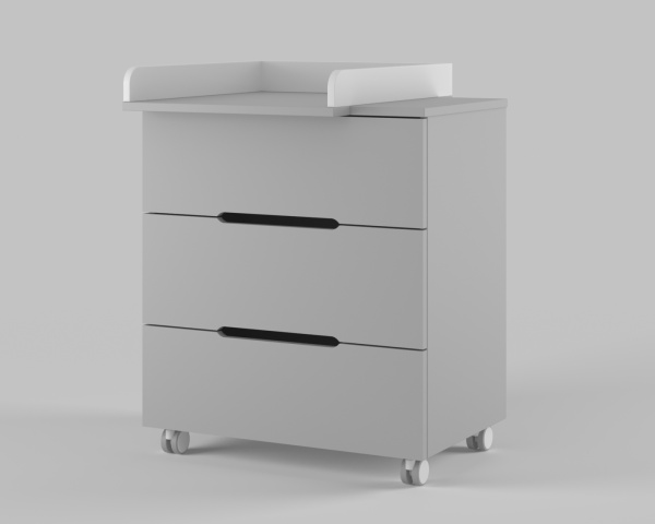 Комод Incanto Anniken Ecco 800/3 Серый-Белый