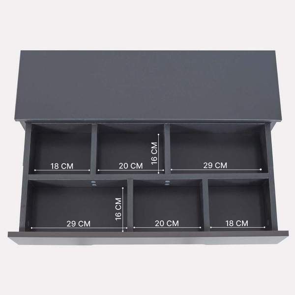 Комод Rant Indy Pro с органайзером Moon Grey