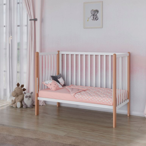 Кровать Incanto Astra маятник, цвет Белый/Бук