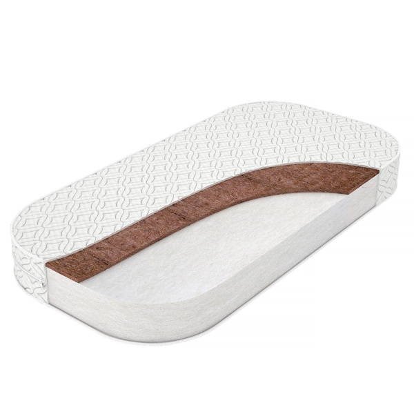 Матрас для кроватки Nuvola Монис Стиль Холкон-Кокос Стандарт 120х60х12 см