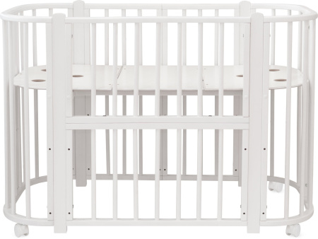 Кровать Nuvola LUX Белый, стойки белые