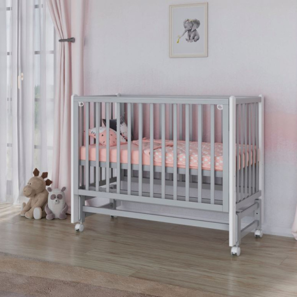 Кровать Incanto Astra маятник, цвет Серый/Белый