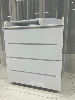 Комод Galaxy 80/4 Белый глянец