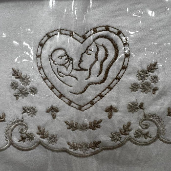 Плед трикотажный Bebek Сердце, Турция арт. 59112