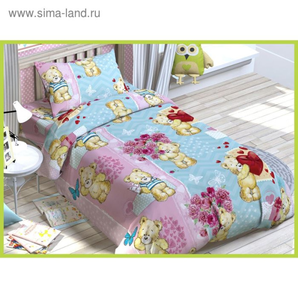 Комплект постельного белья 1,5 сп Эстелька "Плюшевые мишки"