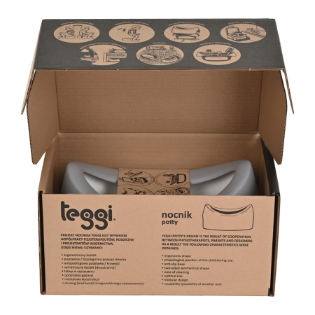 Горшок детский Teggi Белый/Розовый