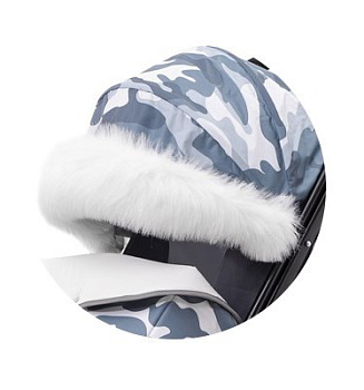 Меховая накладка на козырек для санок Pikate