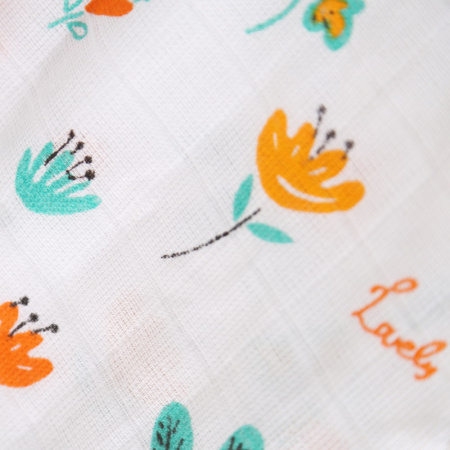 BAMBOLA  Пеленка 100х135 муслин (х/б 100%) Полянка