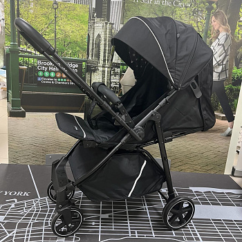 Коляска с перекидной ручкой Luxmom 3102 Черный