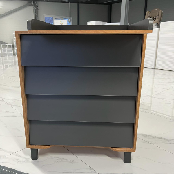 Комод Eva Moon Grey/Бук