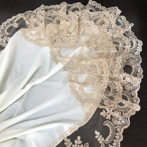 Уголок на выписку. Кружево (без бусин), 85*85, цвета разные