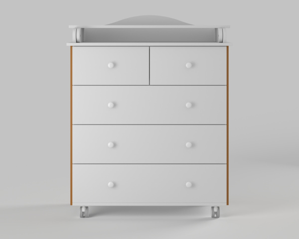 Комод Incanto Nuvola Lux 80/5 Белый/Бук