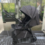 Коляска с перекидной ручкой Luxmom 3102 Темно-серый