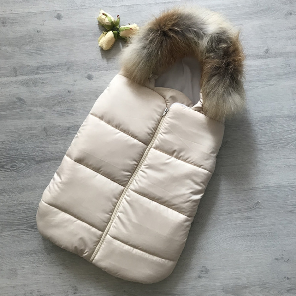 Конверт Монклер Молочный Альполюкс Опушка (62), арт 987