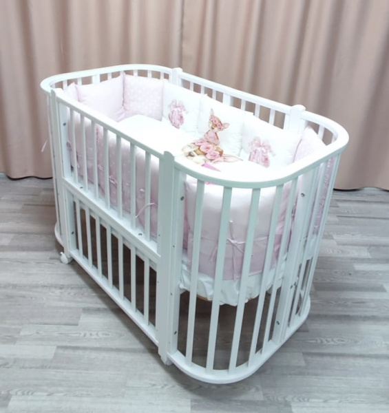 Кровать Nuvola LUX Белый, стойки белые