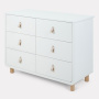 Комод RANT DORMA, 6 ящиков, White