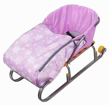 Сиденье для санок с чехлом на ножки, на молнии водонепр. СС3