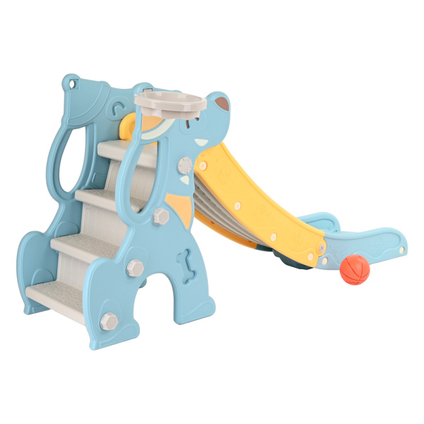 Горка Догги с баскет.кольцом Blue/Голубой, 170*52*82h