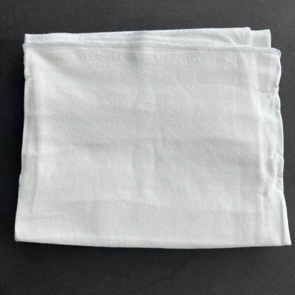 Пеленка трикотажная теплая, белая 90*90см