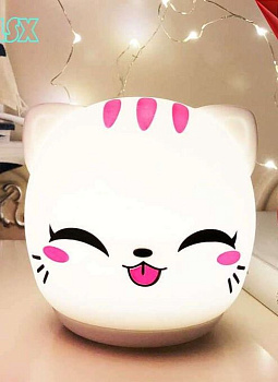 Ночник силиконовый Котик 596