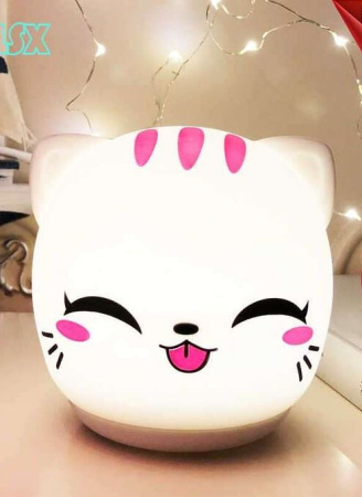 Ночник силиконовый Котик 596